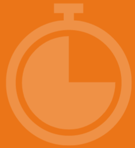 Orange clock